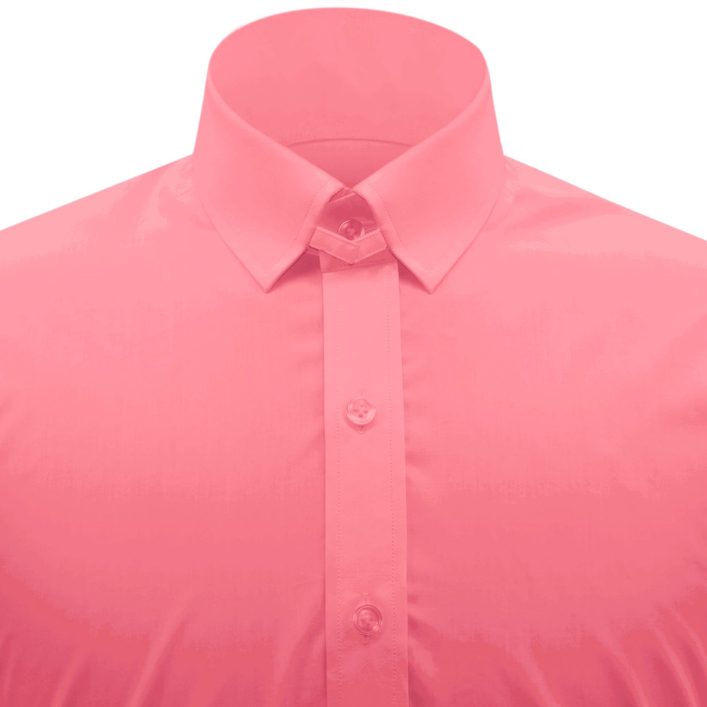 Snap Tab Collar Men's Rose Pink Dress Shirt Retro James Bond Celebrity Style Dress Classic Kent Clergy Collar Shirt Eton Loop Collar 70s 80s