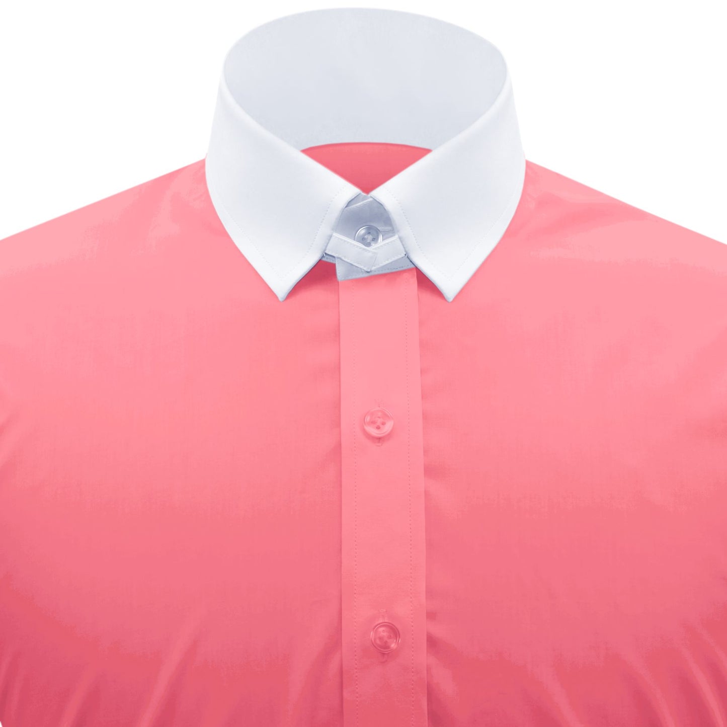 Snap Tab Collar Men's Rose Pink Dress Shirt Retro James Bond Celebrity Style Dress Classic Kent Clergy Collar Shirt Eton Loop Collar 70s 80s