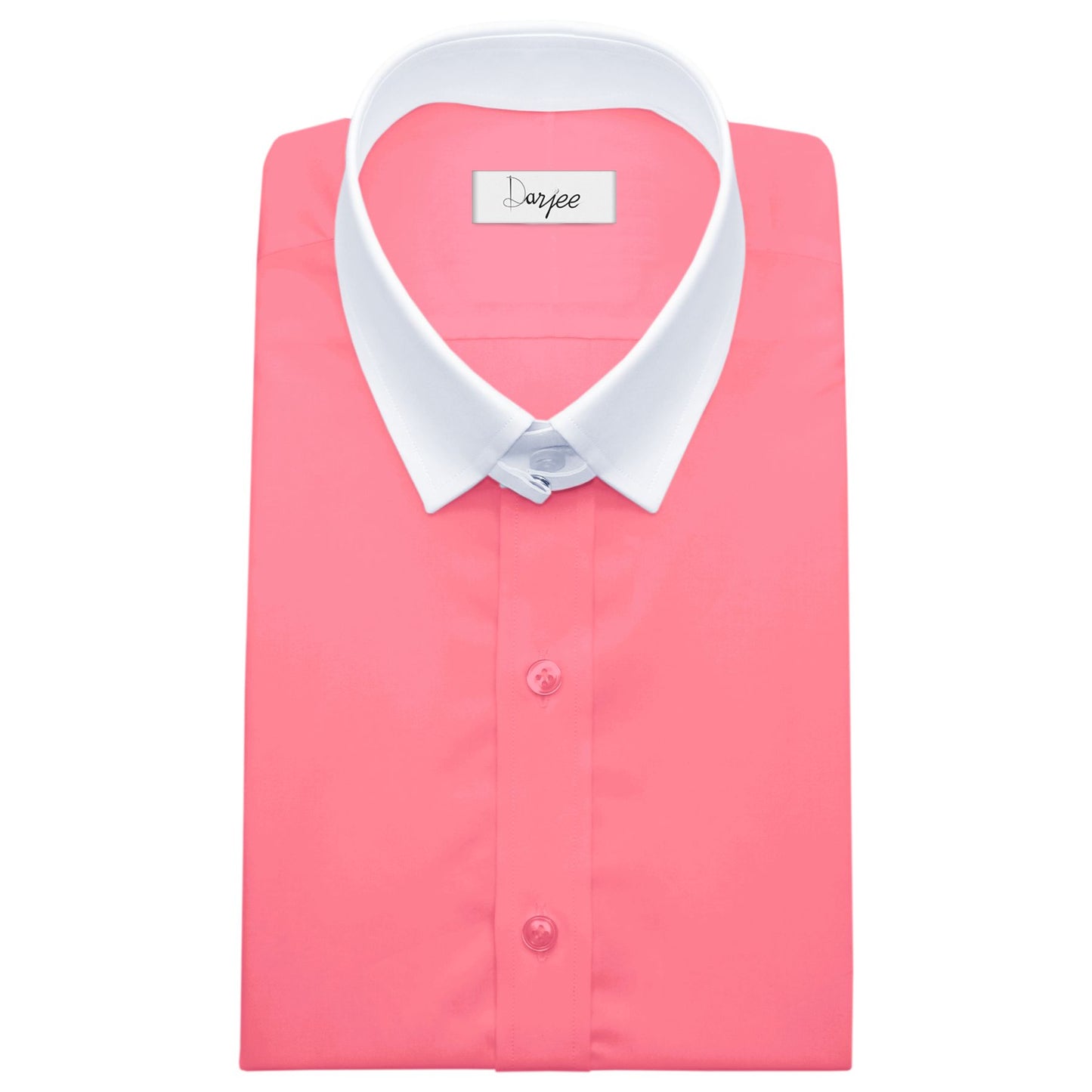 Snap Tab Collar Men's Rose Pink Dress Shirt Retro James Bond Celebrity Style Dress Classic Kent Clergy Collar Shirt Eton Loop Collar 70s 80s