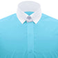 Snap Tab Collar Men's Sea Blue  Dress Shirt Retro James Bond Celebrity Style Dress Classic Kent Clergy Collar Shirt Eton Loop Collar 70s 80s
