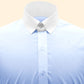 Snap Tab Collar Men's Sky Blue  Dress Shirt Retro James Bond Celebrity Style Dress Classic Kent Clergy Collar Shirt Eton Loop Collar 70s 80s
