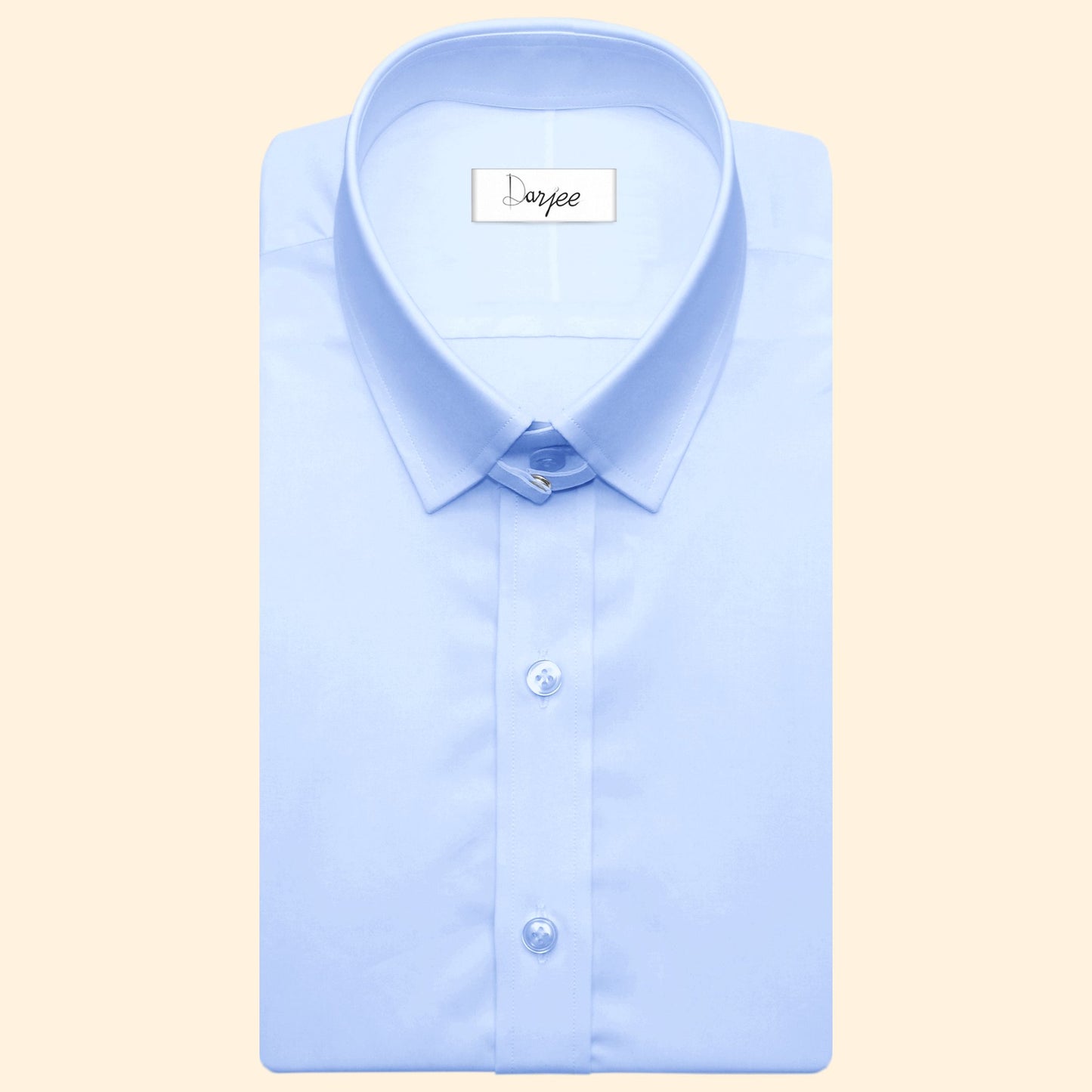 Snap Tab Collar Men's Sky Blue  Dress Shirt Retro James Bond Celebrity Style Dress Classic Kent Clergy Collar Shirt Eton Loop Collar 70s 80s
