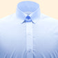Snap Tab Collar Men's Sky Blue  Dress Shirt Retro James Bond Celebrity Style Dress Classic Kent Clergy Collar Shirt Eton Loop Collar 70s 80s