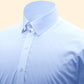 Snap Tab Collar Men's Sky Blue  Dress Shirt Retro James Bond Celebrity Style Dress Classic Kent Clergy Collar Shirt Eton Loop Collar 70s 80s