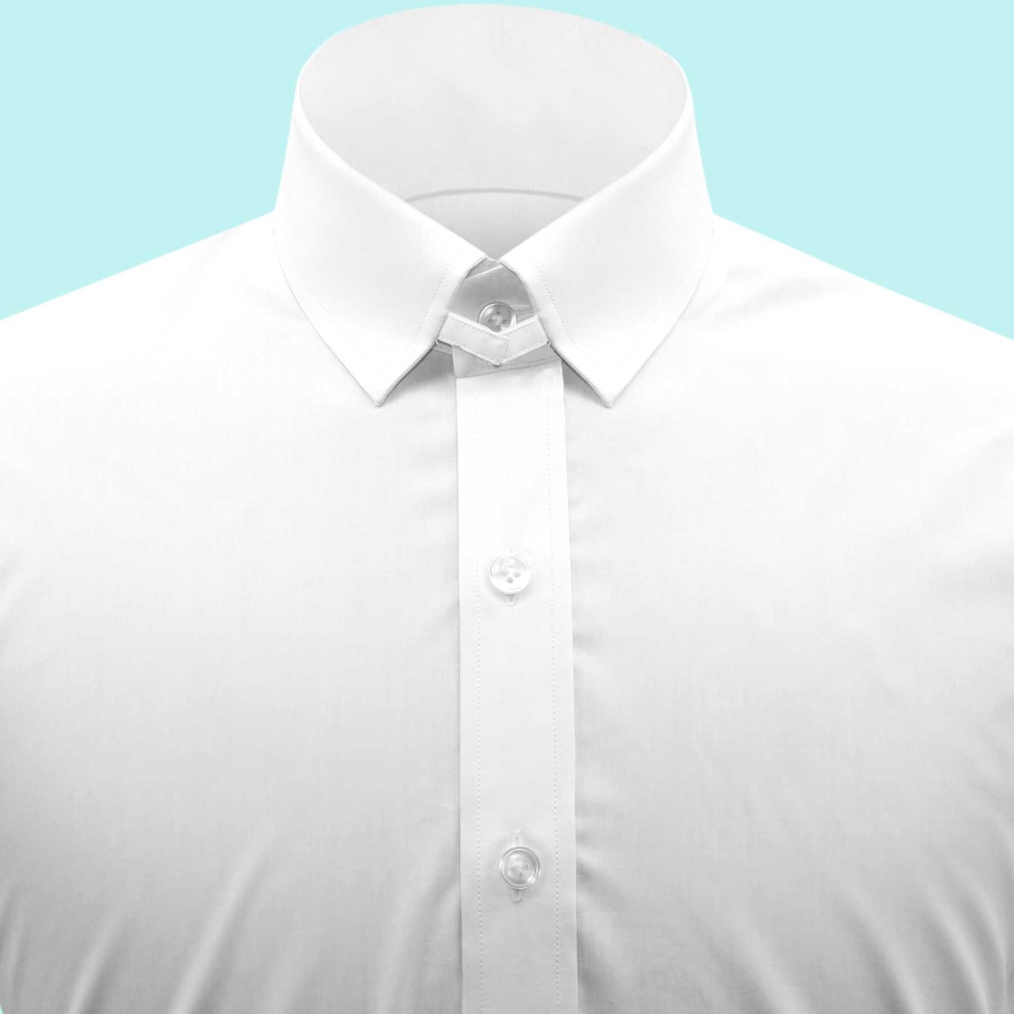 Snap Tab Collar Men's White Dress Shirt Retro James Bond Celebrity Style Dress Classic Kent Clergy Collar Shirt Eton Loop Collar 70s 80s
