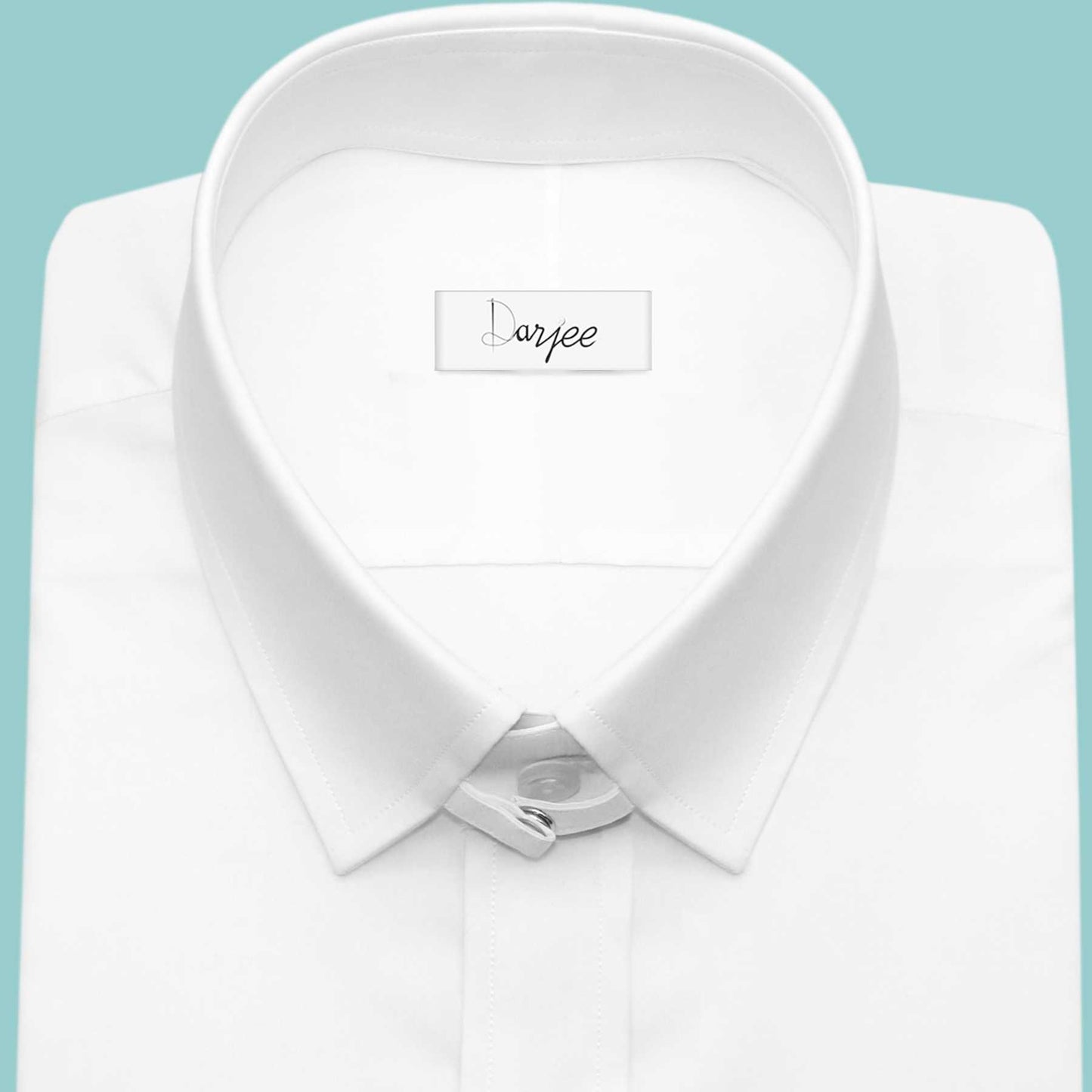 Snap Tab Collar Men's White Dress Shirt Retro James Bond Celebrity Style Dress Classic Kent Clergy Collar Shirt Eton Loop Collar 70s 80s