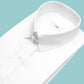 Snap Tab Collar Men's White Dress Shirt Retro James Bond Celebrity Style Dress Classic Kent Clergy Collar Shirt Eton Loop Collar 70s 80s