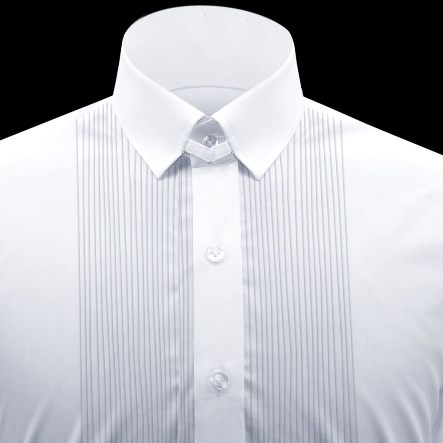 Snap Tab Collar Men's White Dress Shirt Retro James Bond Celebrity Style Dress Classic Kent Clergy Collar Shirt Eton Loop Collar 70s 80s