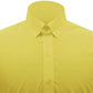 Snap Tab Collar Men's Yellow Dress Shirt Retro James Bond Celebrity Style Dress Classic Kent Clergy Collar Shirt Eton Loop Collar 70s 80s