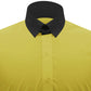Snap Tab Collar Men's Yellow Dress Shirt Retro James Bond Celebrity Style Dress Classic Kent Clergy Collar Shirt Eton Loop Collar 70s 80s