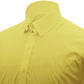 Snap Tab Collar Men's Yellow Dress Shirt Retro James Bond Celebrity Style Dress Classic Kent Clergy Collar Shirt Eton Loop Collar 70s 80s