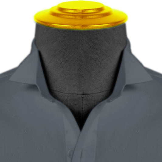 High Wing Collar Grey Shirt For Men Vintage Blouse Edwardian Statement Collar Dress Shirt Sharp Tip Bib Front Collar Retro Style Shirt (Copy)