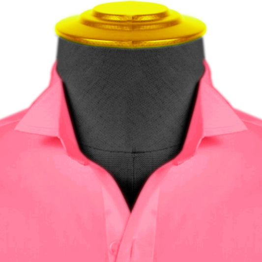 High Wing Collar Rose Red Shirt For Men Vintage Blouse Edwardian Statement Collar Dress Shirt Sharp Tip Bib Front Collar Retro Style Shirt