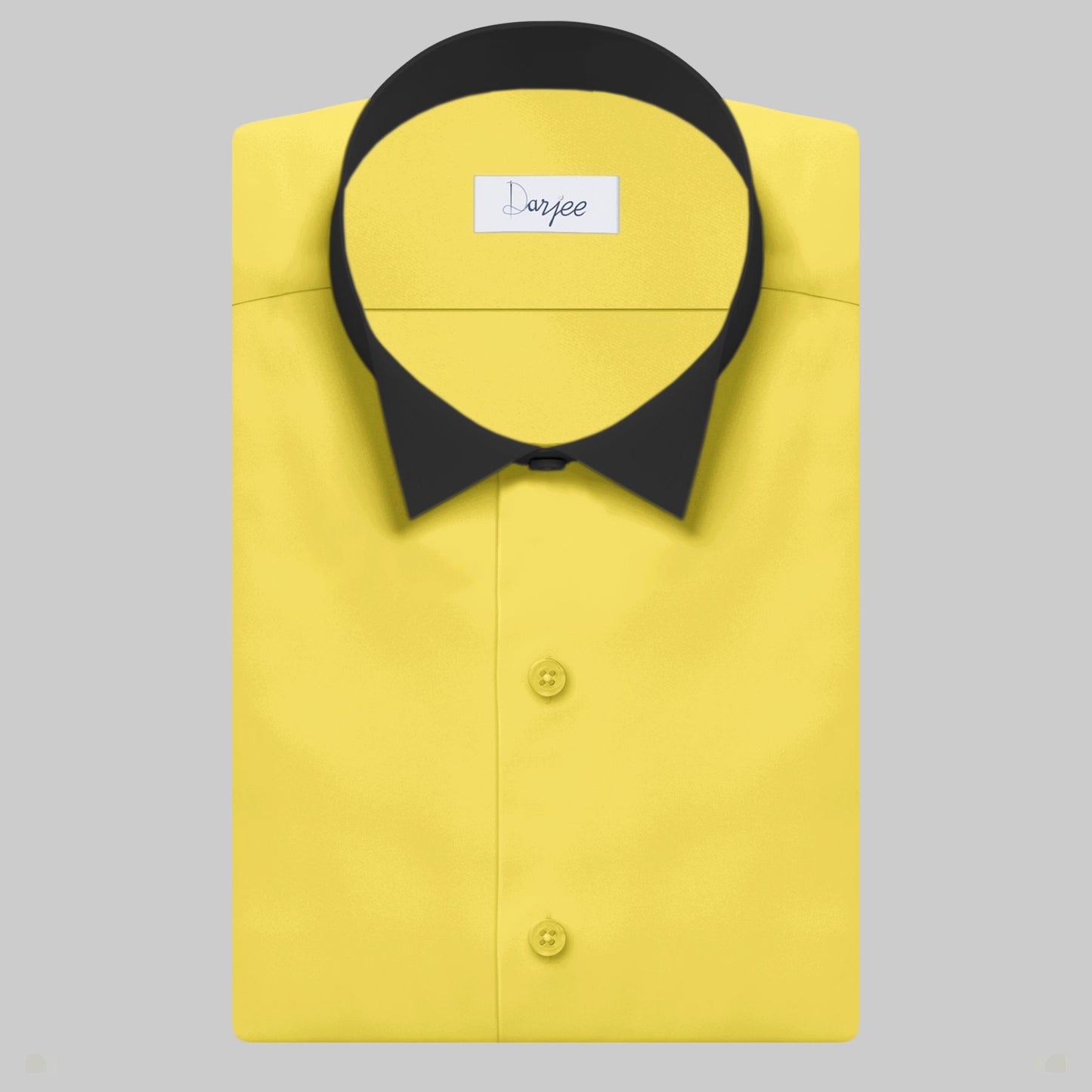 High Wing Collar Yellow Shirt For Men Vintage Blouse Edwardian Statement Collar Dress Shirt Sharp Tip Bib Front Collar Retro Style Shirt