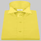 High Wing Collar Yellow Shirt For Men Vintage Blouse Edwardian Statement Collar Dress Shirt Sharp Tip Bib Front Collar Retro Style Shirt