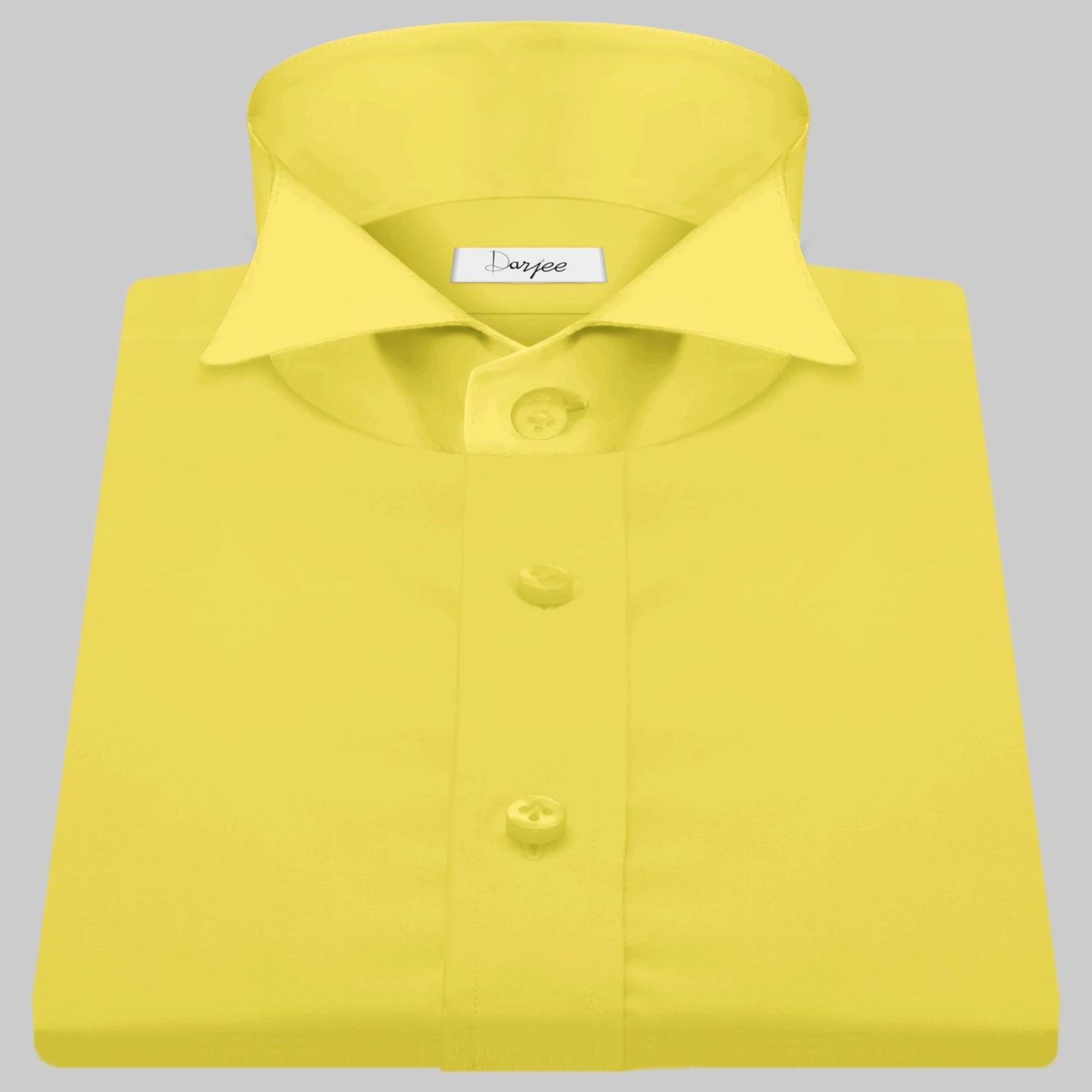 High Wing Collar Yellow Shirt For Men Vintage Blouse Edwardian Statement Collar Dress Shirt Sharp Tip Bib Front Collar Retro Style Shirt