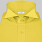 High Wing Collar Yellow Shirt For Men Vintage Blouse Edwardian Statement Collar Dress Shirt Sharp Tip Bib Front Collar Retro Style Shirt