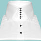 White High Collar Spread Shirt for Mens Tall Neck Collar Shirt Karl Lagerfeld Style Vintage Collar Wedding Men Attire Shirt Gift For Him