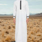 White Men Emirati Thobes Jubbah Arab Thobe Contrast Black Piping Galabiyya Islamic Wear Islamic Muslim Wear Robes for Men Eid Special Wear