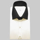 High Spread Collar Dress Shirt For Men President English Wide Spread Full Sleeves Cream Shirt Men Wedding Attire Tall Neck Windsor Collar