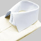 High Spread Collar Dress Shirt For Men President English Wide Spread Full Sleeves Cream Shirt Men Wedding Attire Tall Neck Windsor Collar