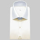 High Spread Collar Dress Shirt For Men President English Wide Spread Full Sleeves Cream Shirt Men Wedding Attire Tall Neck Windsor Collar